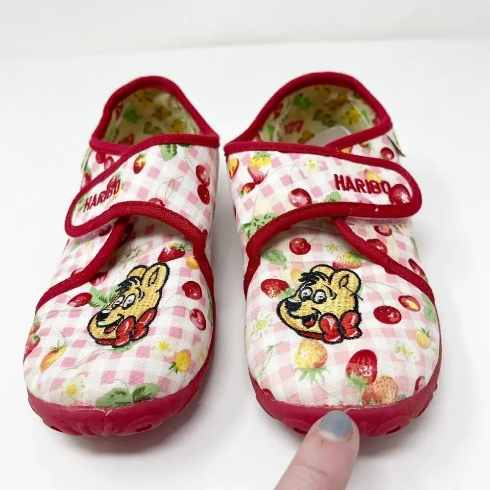 Haribo Cherry Gummy Bears Slip On Slippers Toddler Shoes Size EU 30 US 12